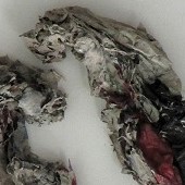 ohne titel, 2024, papierobjekt, ca. 55x24 cm, copyright vg bildkunst + axel hptner